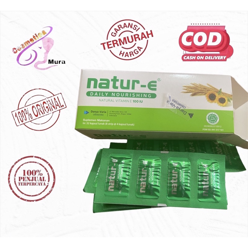 harga promo !!! [ 32caps hijau ] natur e daily nourishing hijau 32 caps || natur e daily soft gel 32 caps hijau