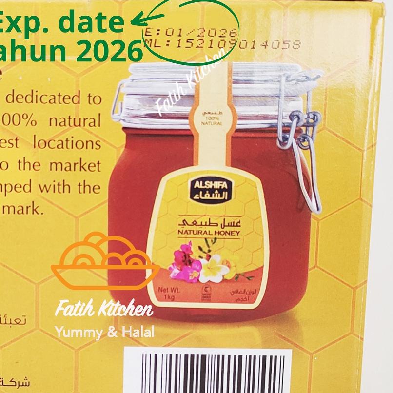 

Best--Al Shifa 1 kg Free 250 gr Natural Honey Import Arab Saudi Madu Original Asifa