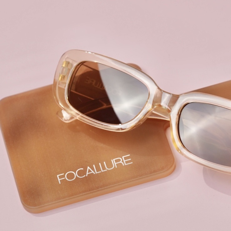 FOCALLURE Plastic Retro Eyeglasses Brand Design Cat-eye Sunglasses Tide Fashion Rectangle Sun Glass