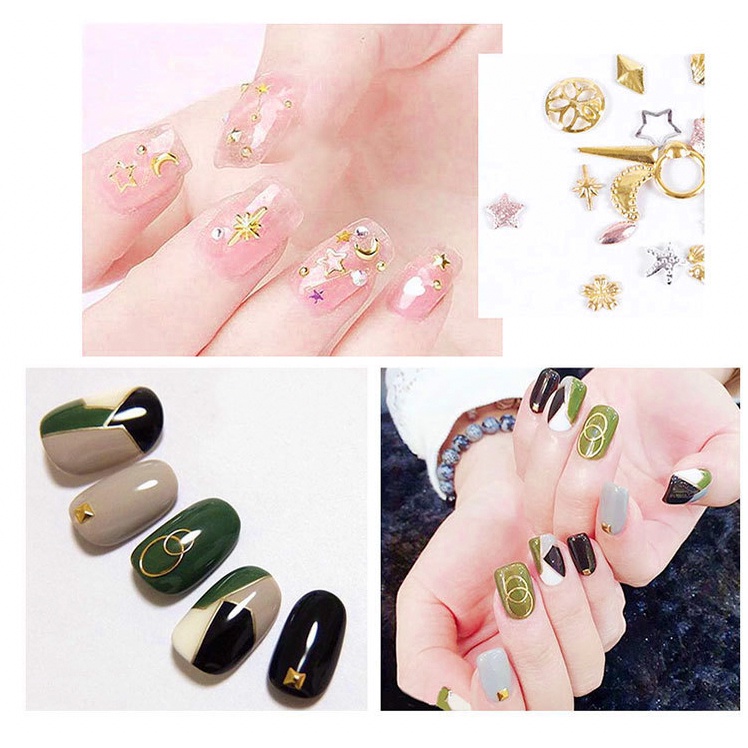 Aksesoris Hiasan Kuku Wheel Nail Art Silver Rose Gold Wheel / DIY Kuku / Nail Art accesories Manicure Nail Charm KU042