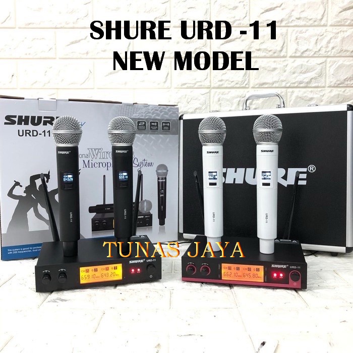 MIC WIRELESS SHURE URD11 PLUS HARDCASE GRADE A+  MIC WIRELESS SHURE URD 11