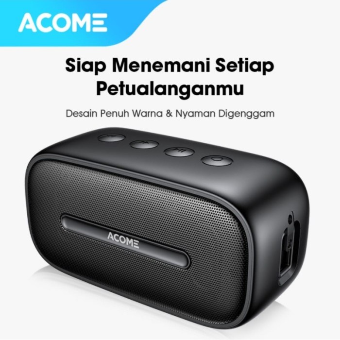 Speaker Bluetooth Acome A8 Waterproof Ipx& 5W Tws Murah Promo