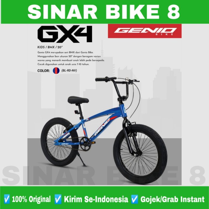 Sepeda Anak Laki Ukuran 20 Inch BMX GENIO GX 04