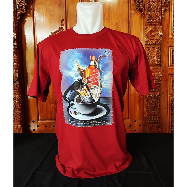 Jual Kaos Distro Alkohol RedLabel / Baju Distro Alkohol RedLabel / T - shirt Distro Alkohol RedLabel
