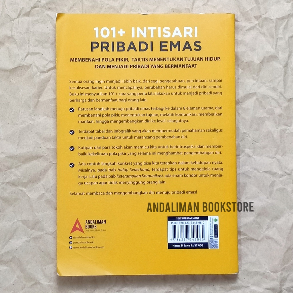 Buku MOTIVASI DAHSYAT-Paket Hemat Pengembangan Diri 1 - 101 TERAPI BERPIKIR POSITIF, 101 PRIBADI EMAS