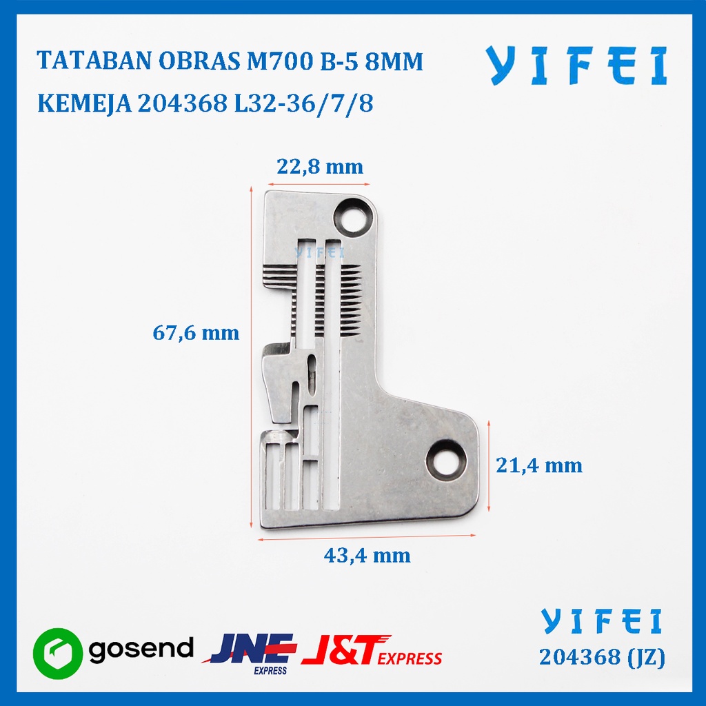 TATABAN OBRAS M700 B-5 8MM 204368 L32-36/7/8 YIFEI-204368(JZ)