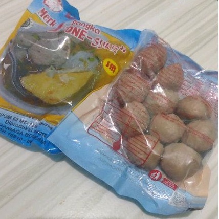 

Bangka One Suke Kemasan Biru Bakso Sapi isi 10
