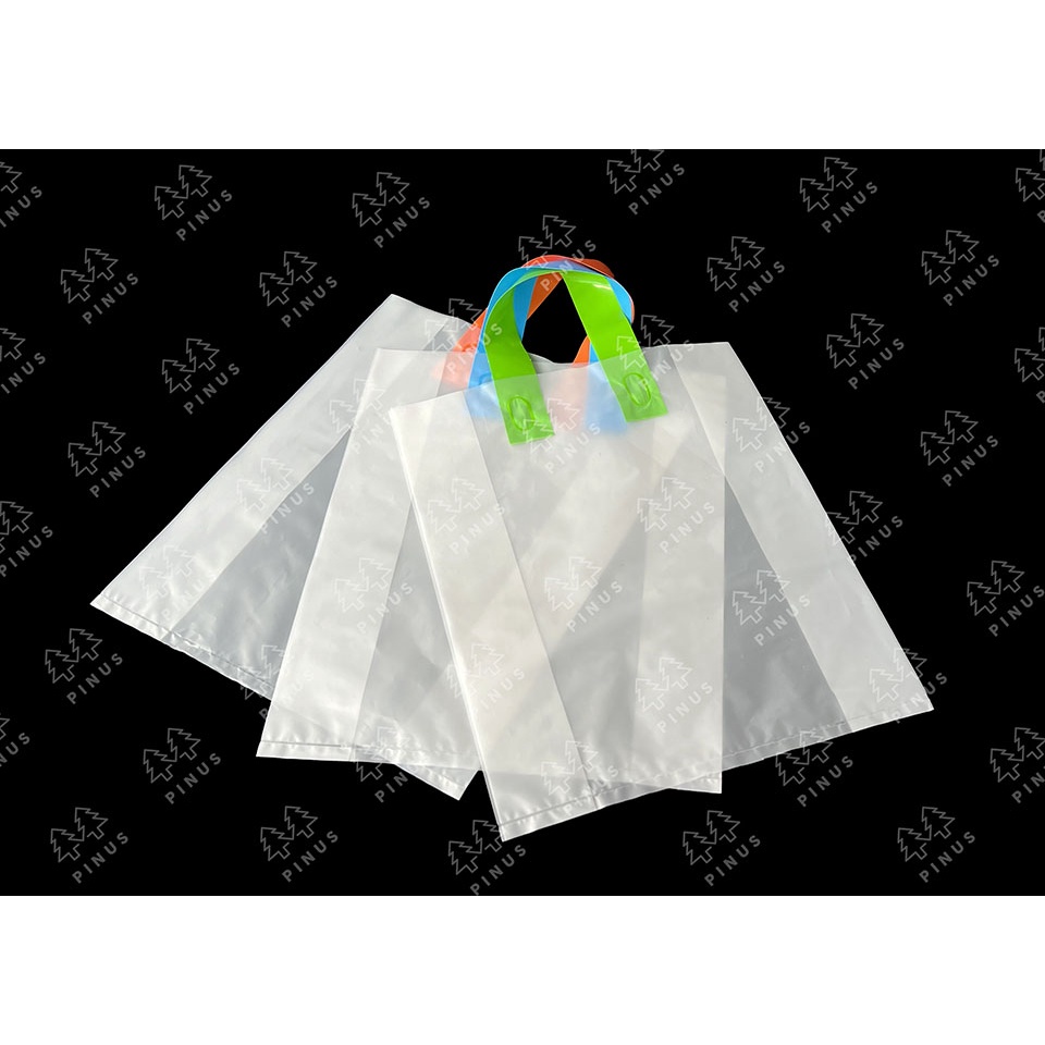 

PANFIX SHOPPING BAG PLASTIK / HANDLE BENING WARNA UKURAN 25x35 isi 50