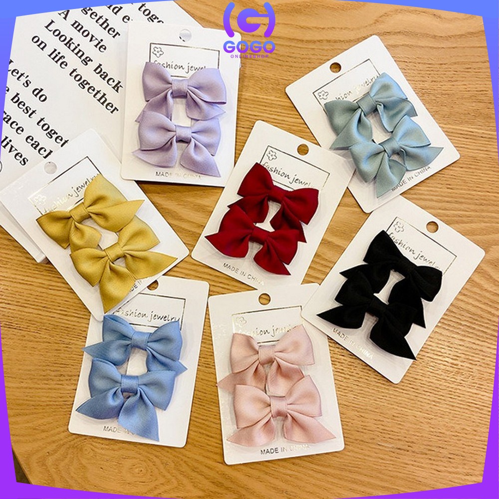 GOGO-C321 C322 Jepit Rambut Pita Anak 2IN1 Jepitan Rambut Anak Perempuan / Jepit Rambut Princess - Jepitan Kuping Kucing / Jepitan Rambut Korea Anak / Hair Pin Korea
