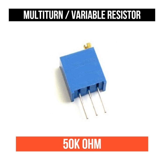 Multiturn Resistor 50K 503 50 Kilo Ohm Trimmer Potensiometer Variable