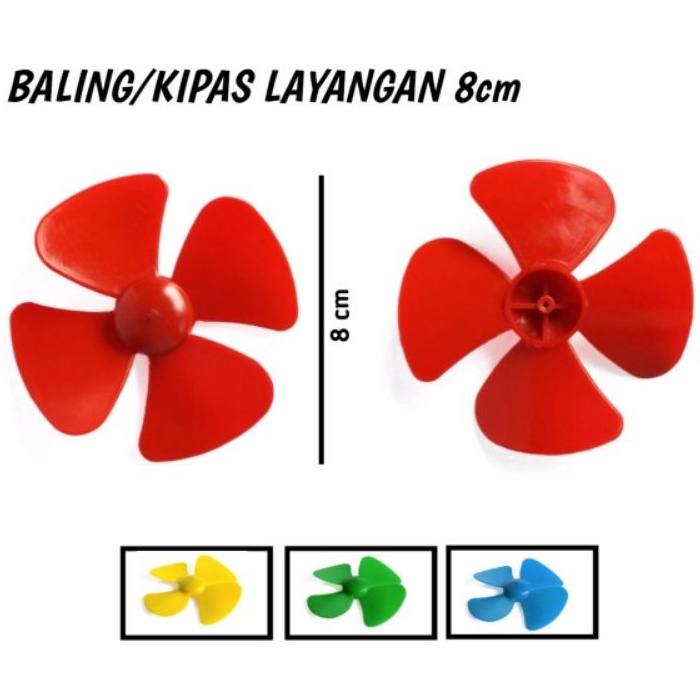 Baling baling kipas dinamo layang" 8CM - baling baling dinamo layangan mainan angin - kincir angin -