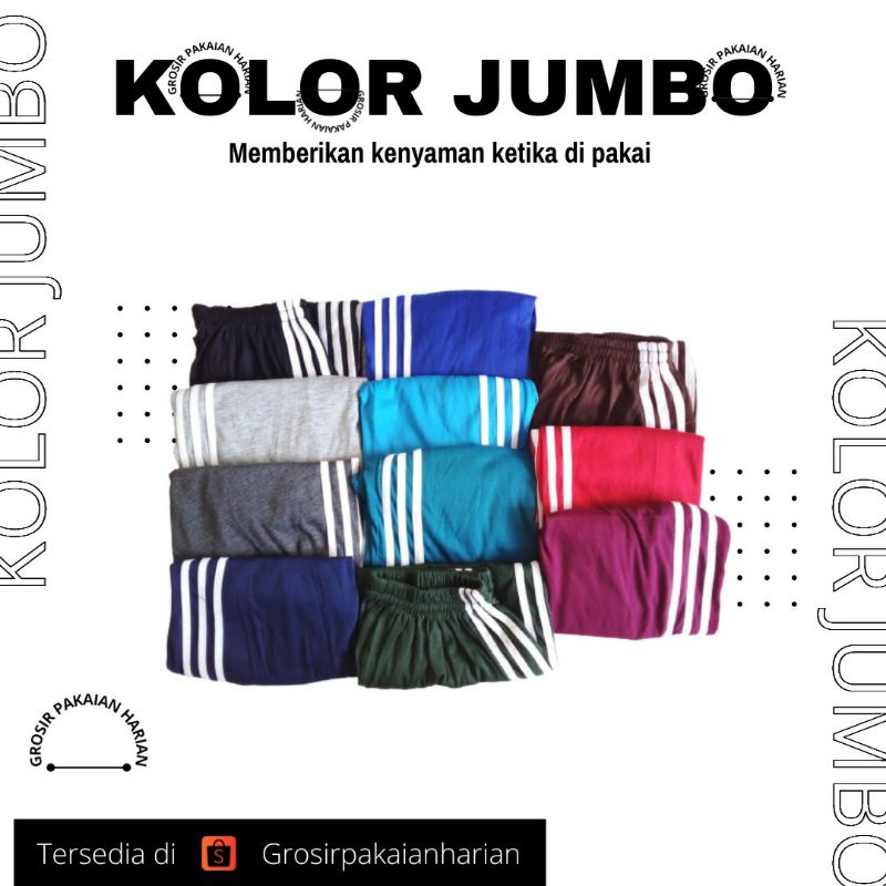 CELANA PENDEK MURAH JUMBO/KOLOR JUMBO