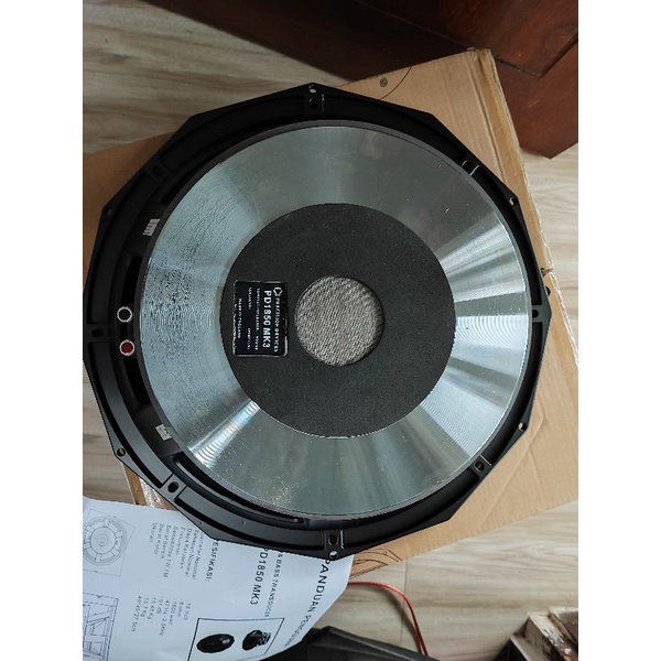 Speaker Component Precision Devices PD 1850 PD1850 Subwoofer 18 inch Low Grade A Daun Coating Tahan 