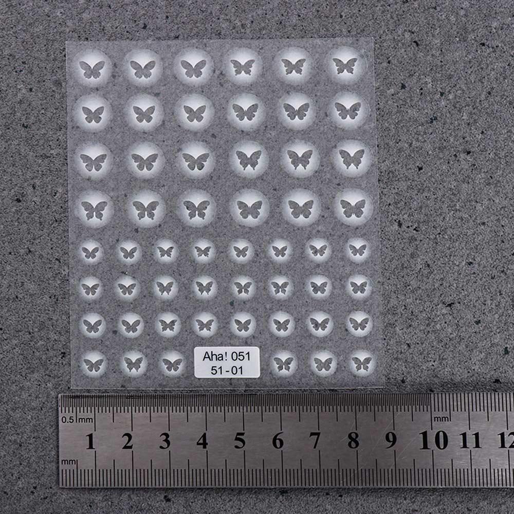 Mxbeauty Stiker Kuku Tembus Cinta Manis Hati Perekat Diri Bintang Berujung Lima Bintang Nail Decals