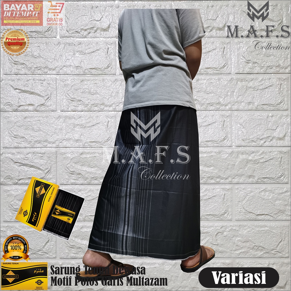 SARUNG DEWASA SARUNG POLOS TUMPAL GARIS MULTAZAM PREMIUM