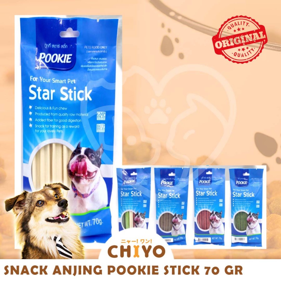 Snack Anjing POOKIE STAR ALL VARIANT 70GR 70 GR