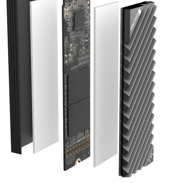 Promo Terbatas--JONSBO M.2-3 Heatsink SSD NVMe M2 Cooling Grey