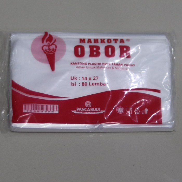 Plastik HDPE Obor 14x27 1kg isi 80pcs