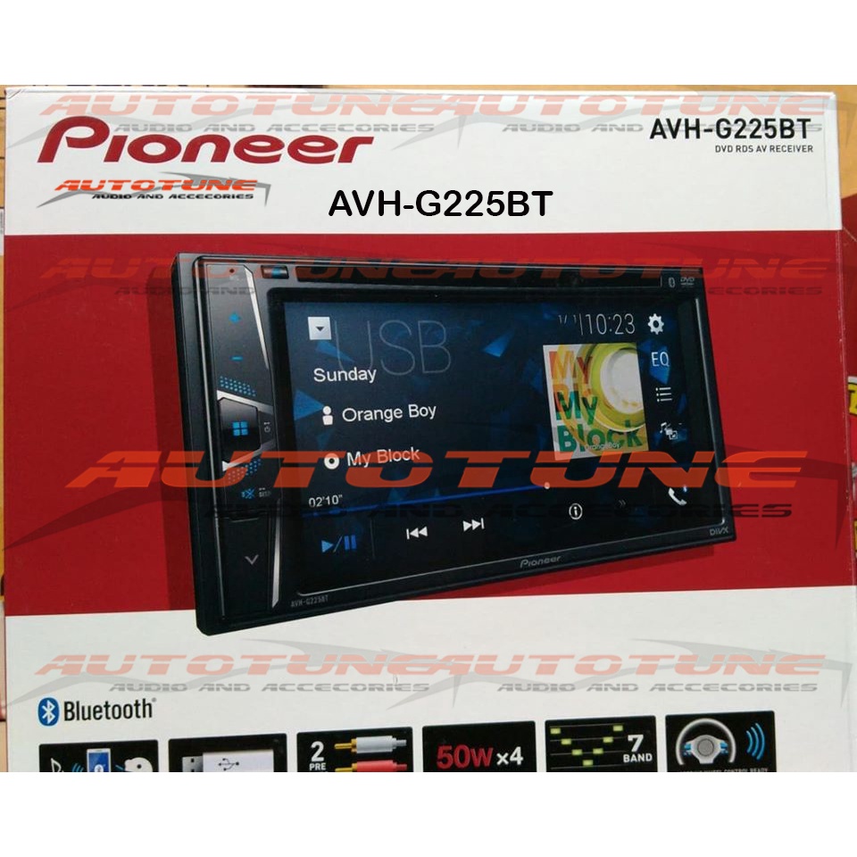 Head Unit Bluetooth Pioneer AVH G 225 BT