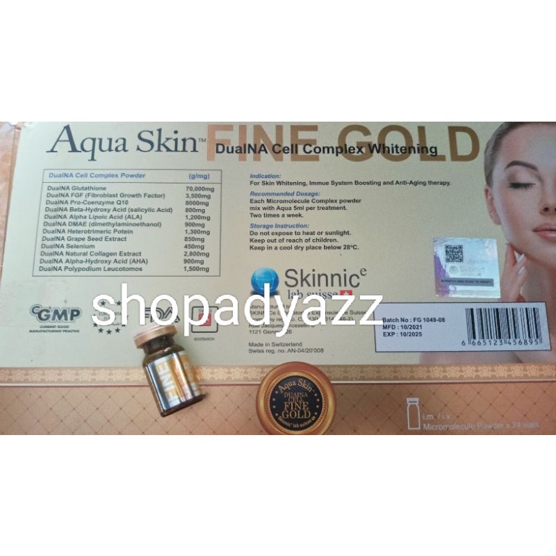 Aqua Skin Fine Gold ECER perbotol