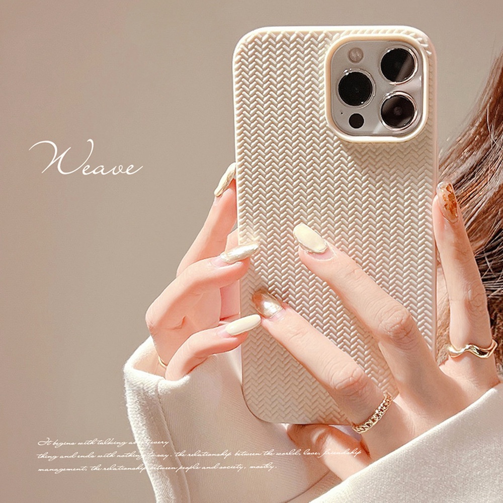 Case Pelindung Bahan Silikon Warna Beige Untuk Iphone 14 7 8 Se 2020 7 + 8PLUS XS XR 11 12 13 PRO MAX