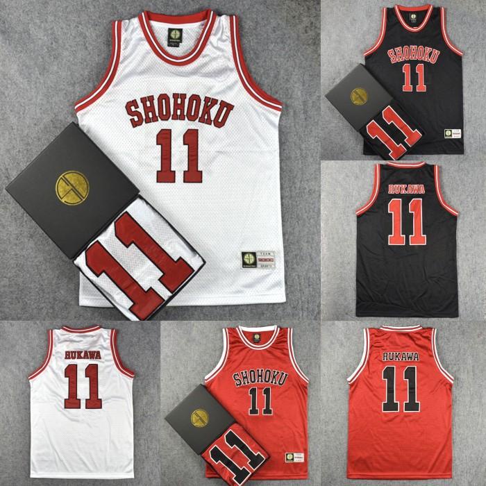 Jersey Jersey Basket Nba Slam Dunk Anime Shohoku #11 Rukawa