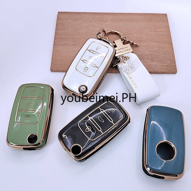 Casing Kunci Mobil 360 Derajat Bahan TPU Lembut Untuk VW Volkswagen Jetta Golf Polo MK6 Passat Tiguan Beetle