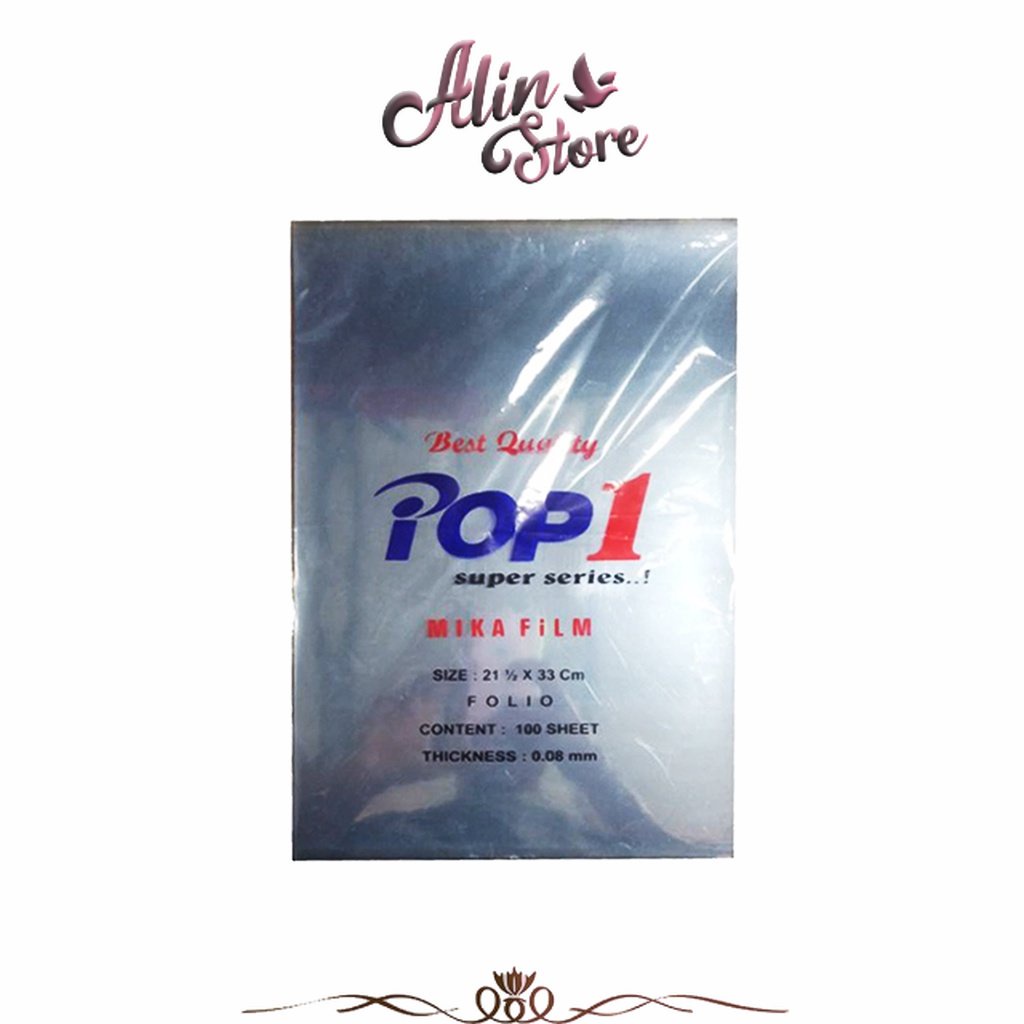 

Plastik Mika Folio F4 0.8 Mic Mika Bening (100 Lbr) Super Pop1