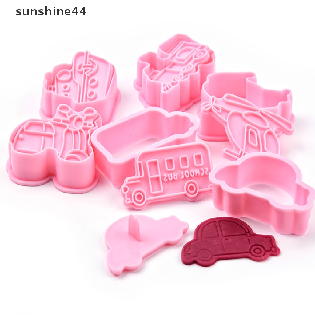 Sunshine 6 Set Cetakan Biskuit / Cokelat Bentuk Transportasi