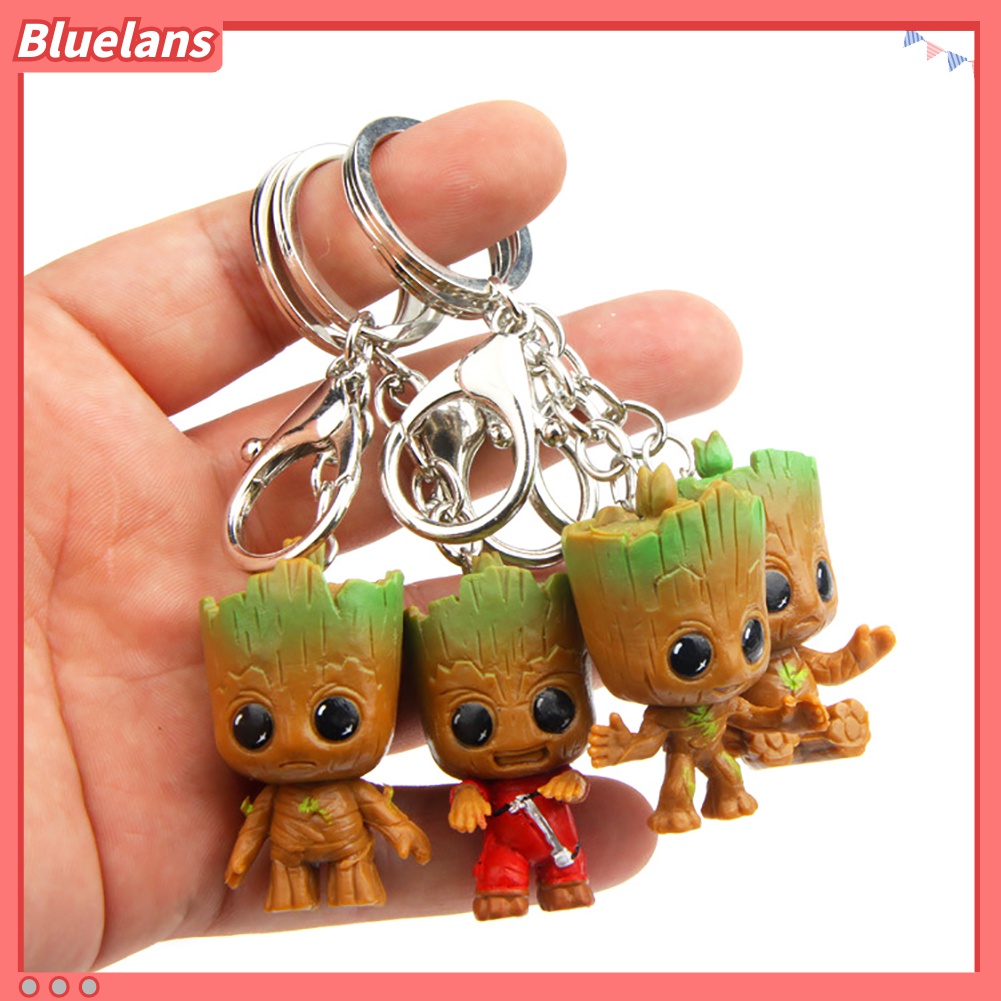 Gantungan Kunci Bentuk Groot Guardians of Galaxy Tree Man