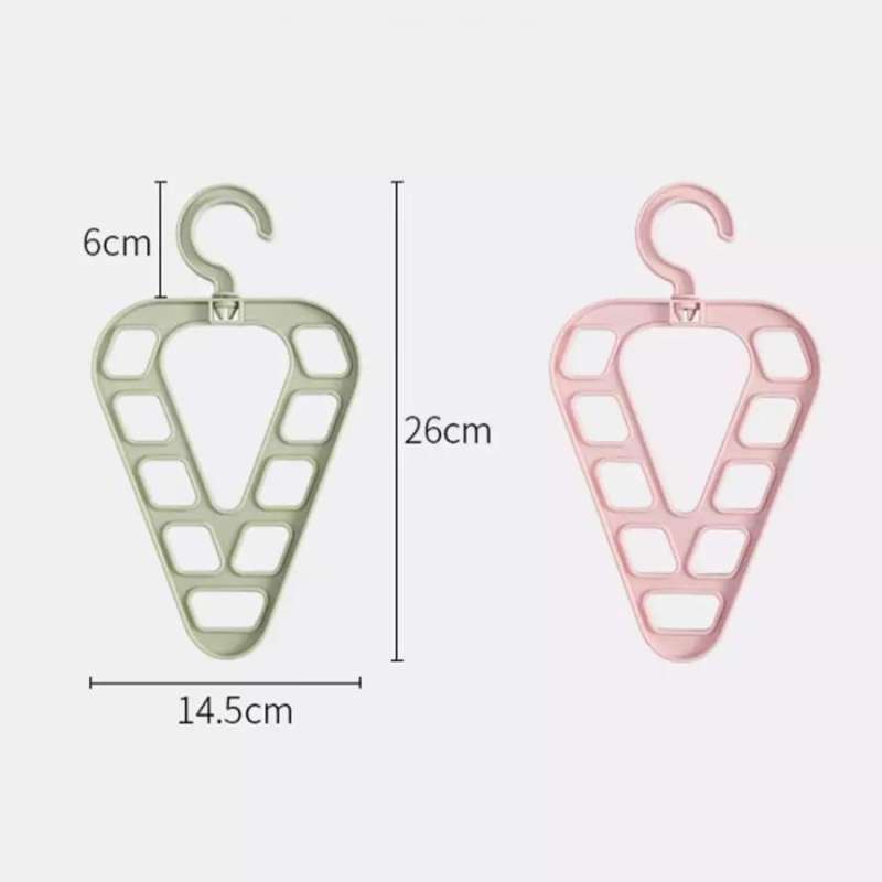 Magic Hanger 9 in 1 360 Derajat Gantungan Baju 9 Lubang Betuk Love Hati Gantungan 9 Kait Pakaian Celana Tas