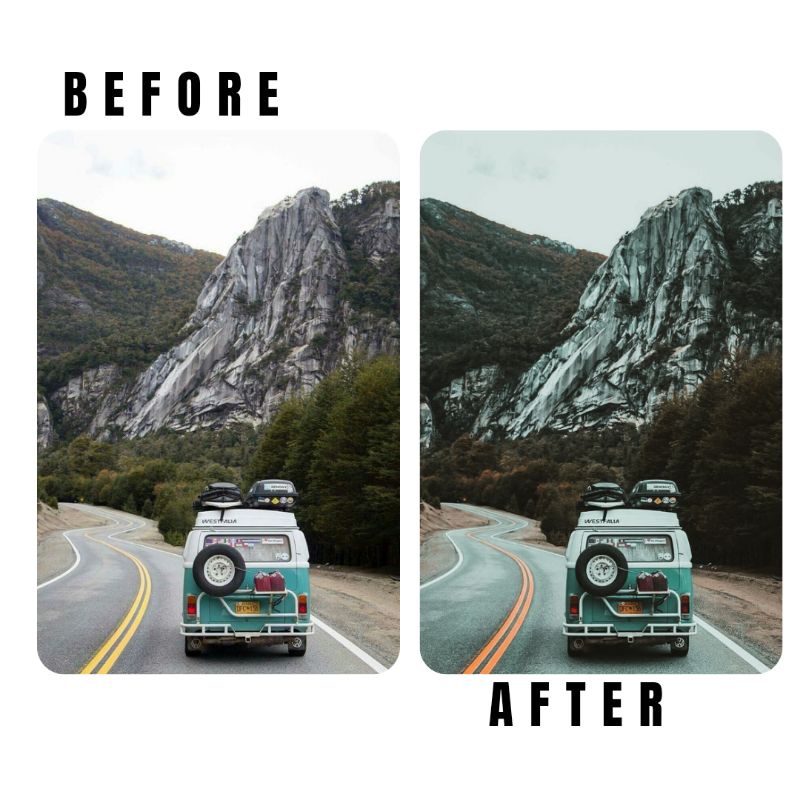 6 Lightroom Preset Roadtrip IOS/Android and Dekstop