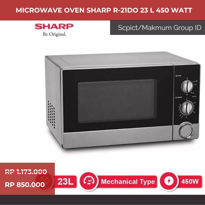 Microwave Oven Sharp R-21DO 23L 450 Watt