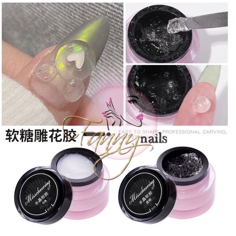 MISSCHEERING 4D GEL CARVED GEL / carving gel 4D timbul hiasan nail art