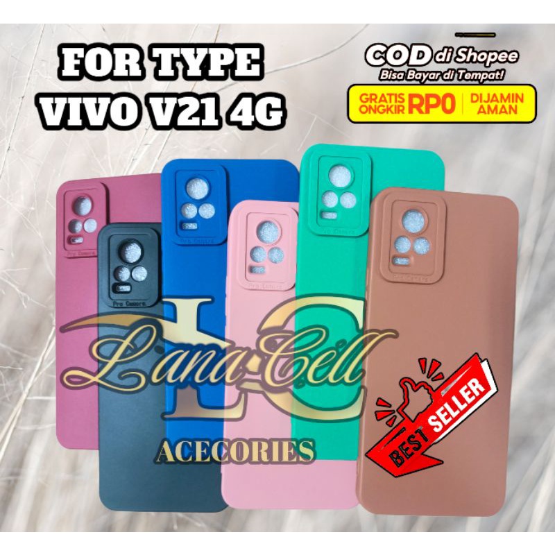 SoftCase ProCamera VIVO V21 4G Selicon Macaron Full Cover Bahan Karet