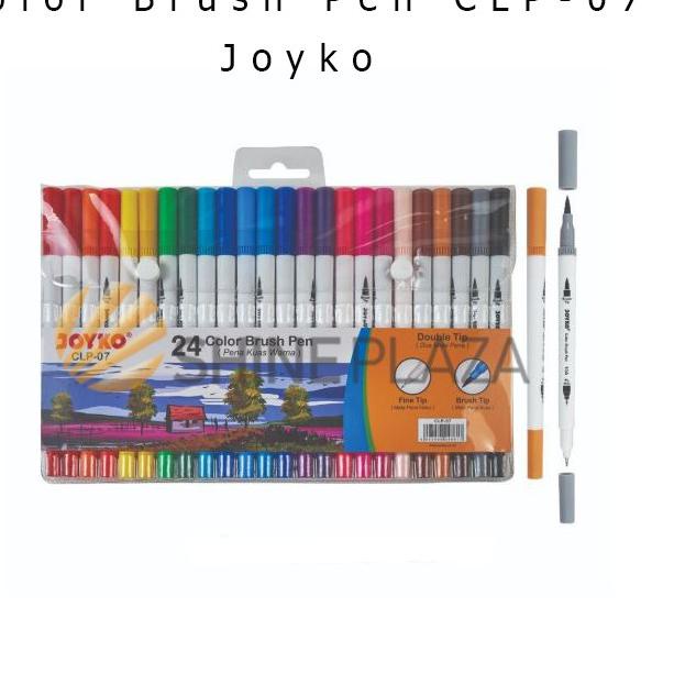 

Terjangkau Color Brush Pen Joyko 24 Warna CLP-07 - Brush Pen
