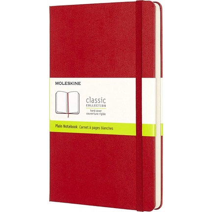 

Moleskine Plain Notebook Scarlett Red