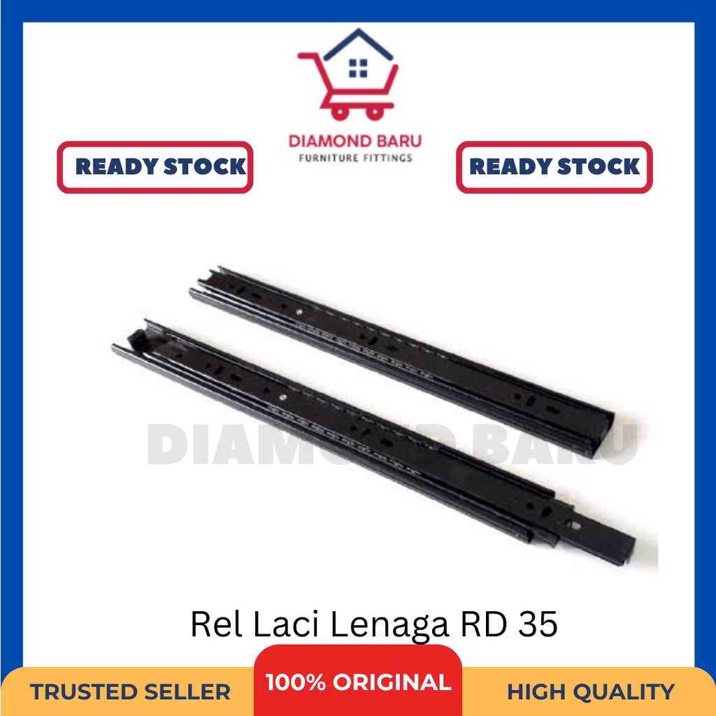 Jual Rel Double Track / Rel Full Extension Lenaga | Shopee Indonesia