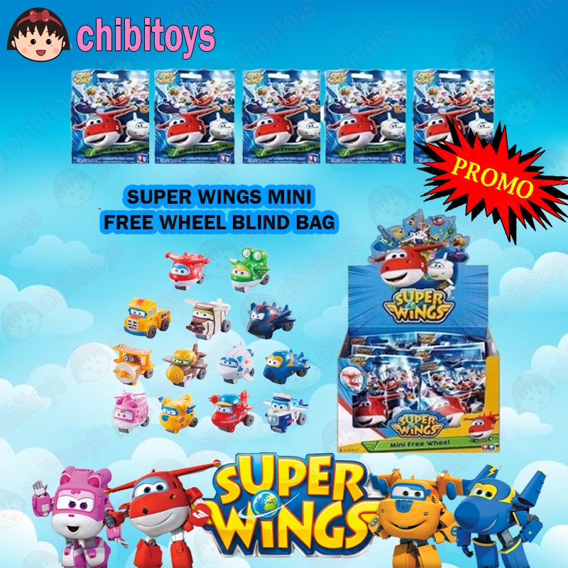 SUPER WINGS MINI FREE WHEEL BLIND BAG - MINI FIGURE JETT RANDOM DIZZY DONNIE PAUL AGENT CHACE TODD M