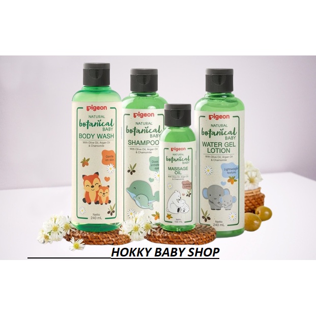 Pigeon Botanical Body Wash / Shampoo / Massage Oil / Water Gel Lotion