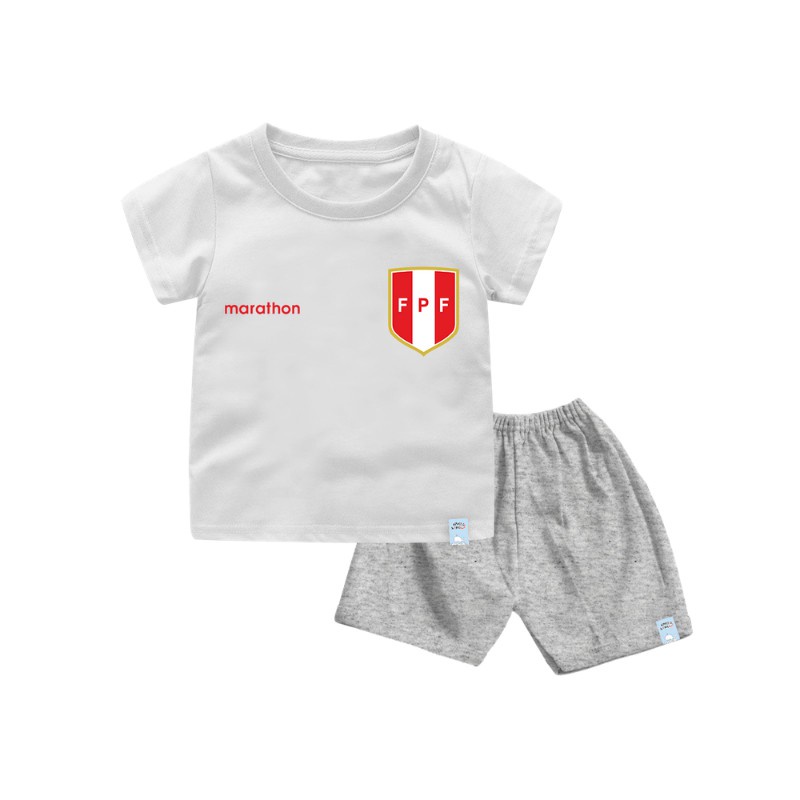 Baju Bola Anak Laki Laki Setelan Bola Anak Laki Laki Copa Amerika Size Bayi Dan Anak Bahan Katun Combed 30s