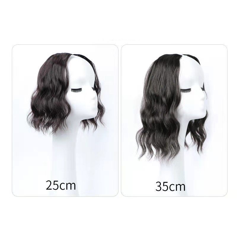 1pc Wig Rambut Keriting Model One Piece Untuk Wanita