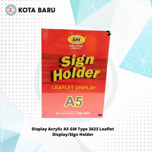 

Display Acrylic A5 GM Type 2623 Leaflet Display/Sign Holder