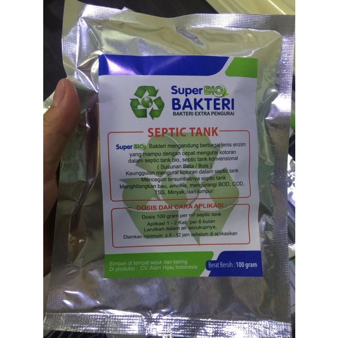 Super bio bakteri (Bubuk pengurai tinja untuk septic tank/sepiteng)