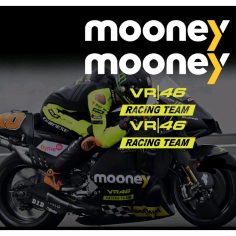 sticker cutting Mooney vr 46 racing team satu set