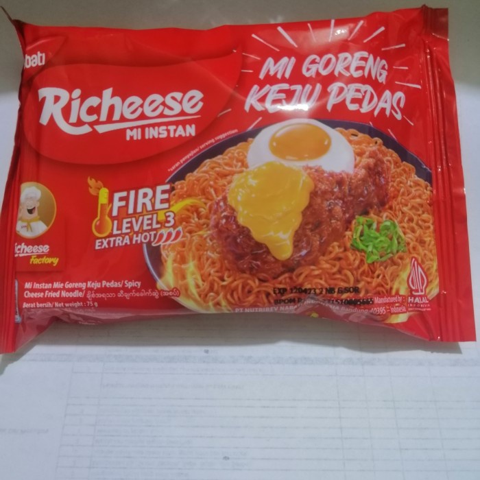

PROMO Mie Richeese Goreng keju spicy Level 3