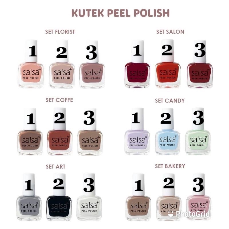 SALSA Peel off Nail Polish I Kutek Peel Off