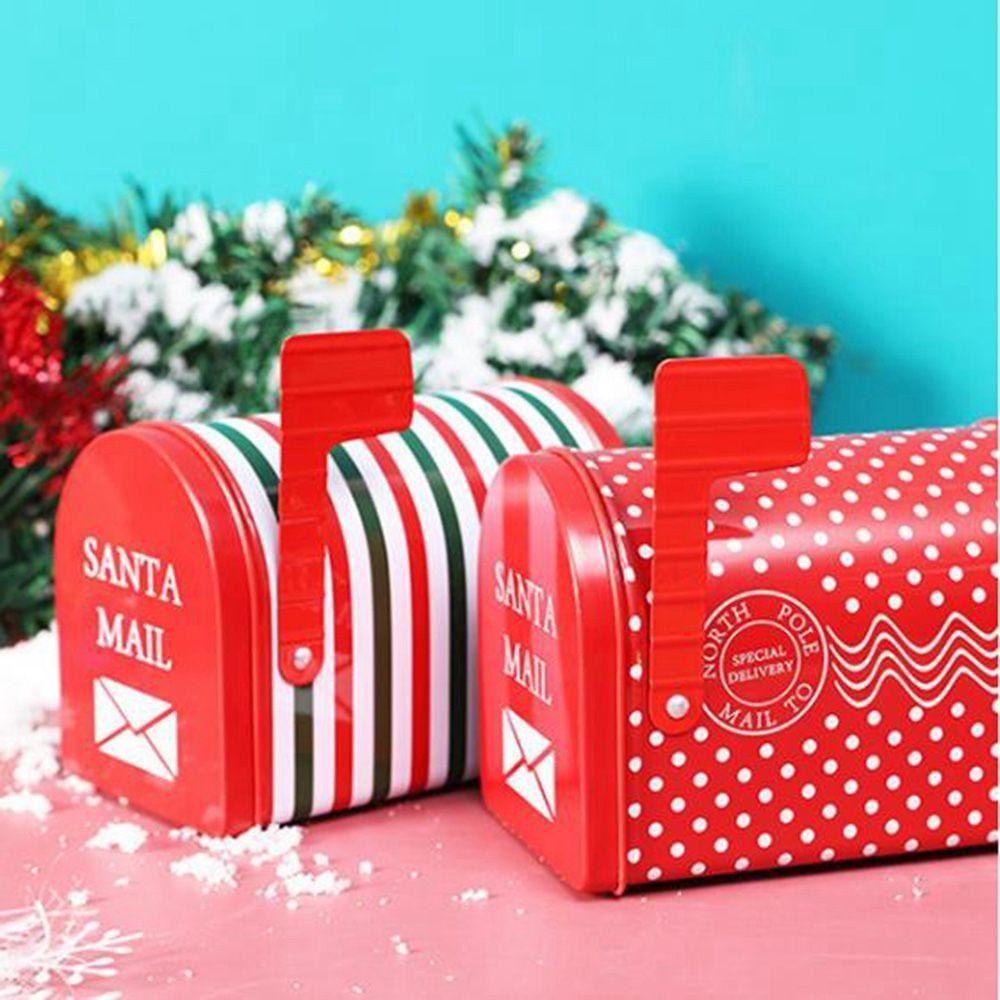 Agustinina Candy Box Santa Claus Xmas Cookie Boxes Kotak Surat Gift Box Hiasan Natal Dekorasi Natal