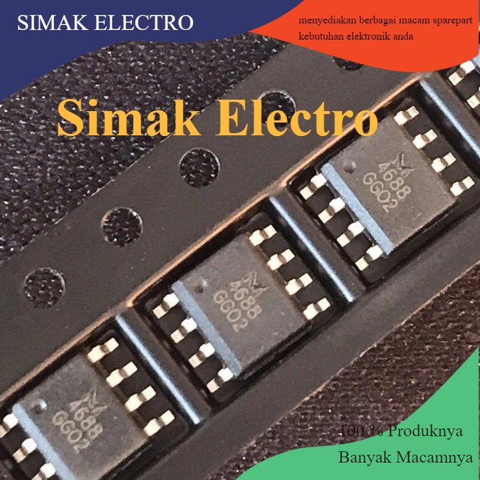MSN4688 M4688 IC 4688 Mosfet 60V N-Channel Mesin Las Sop-8 [HARGA SATUAN]