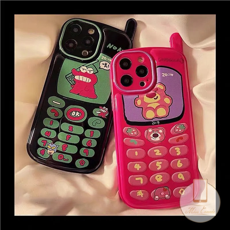 Soft Case Desain Kartun Buaya Strawberry Beruang Gaya Retro Untuk IPhone 7 8 Plus XR 11 12 13 14 Pro MAX X XS MAX SE 2020